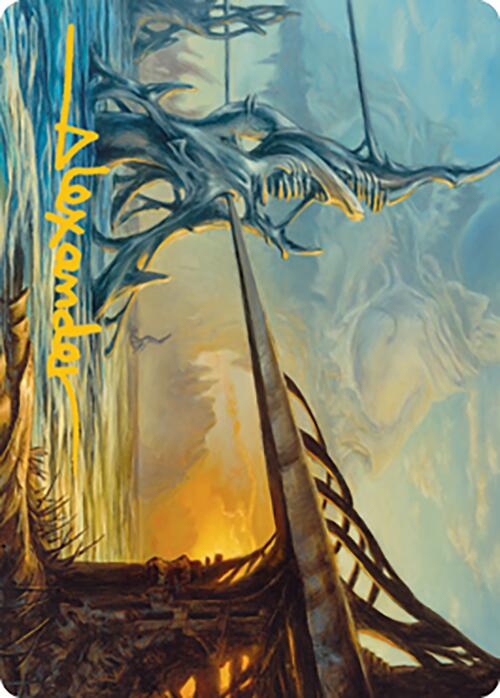 Razortide Bridge Art Card (Gold-Stamped Signature) [Modern Horizons 2 Art Series] | Enigma On Main