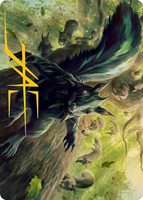 Chatterfang, Squirrel General Art Card (68) (Gold-Stamped Signature) [Modern Horizons 2 Art Series] | Enigma On Main