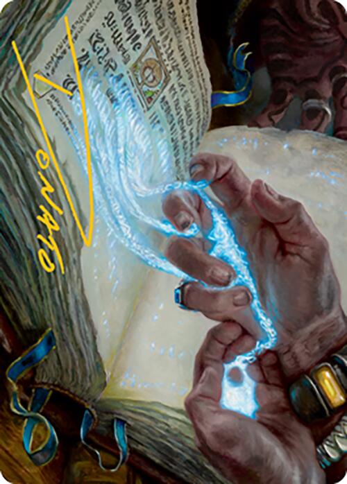 Mystic Redaction Art Card (Gold-Stamped Signature) [Modern Horizons 2 Art Series] | Enigma On Main