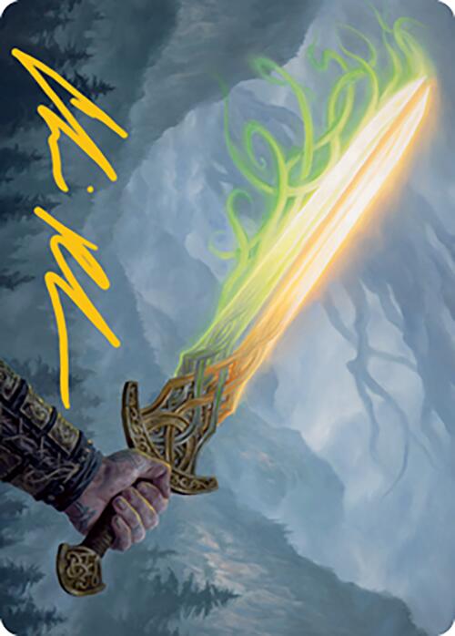 Sword of Hearth and Home Art Card (Gold-Stamped Signature) [Modern Horizons 2 Art Series] | Enigma On Main