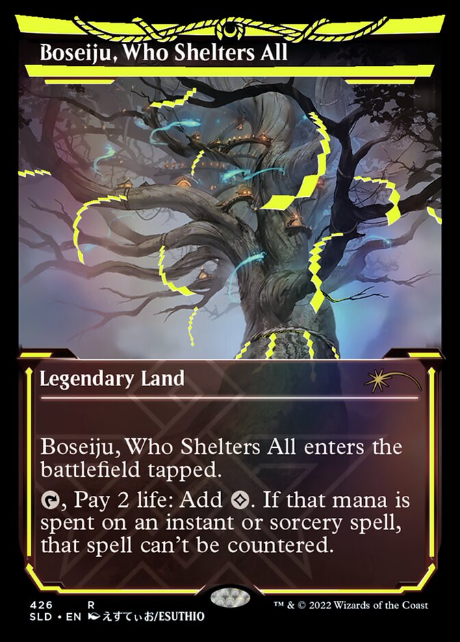 Boseiju, Who Shelters All (Neon Ink Yellow) [Secret Lair Drop Series] | Enigma On Main