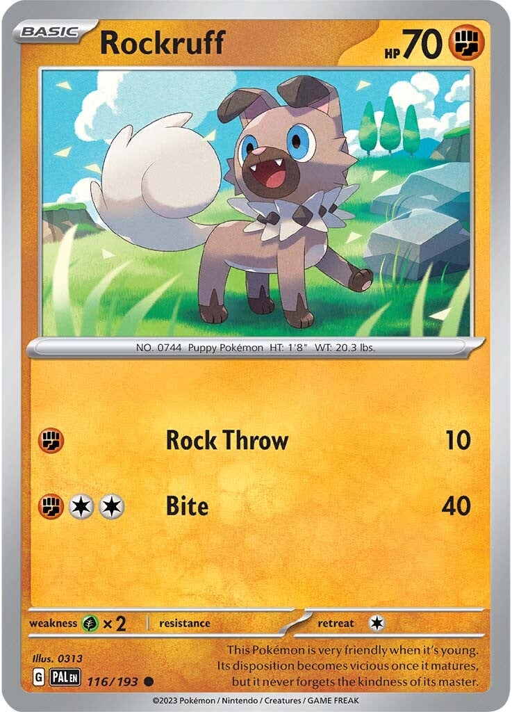 Rockruff (116/193) [Scarlet & Violet: Paldea Evolved] | Enigma On Main