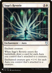 Sage's Reverie [The List Reprints] | Enigma On Main