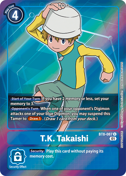 T.K. Takaishi [BT8-087] (Alternative Art - Box Topper) [New Awakening] | Enigma On Main