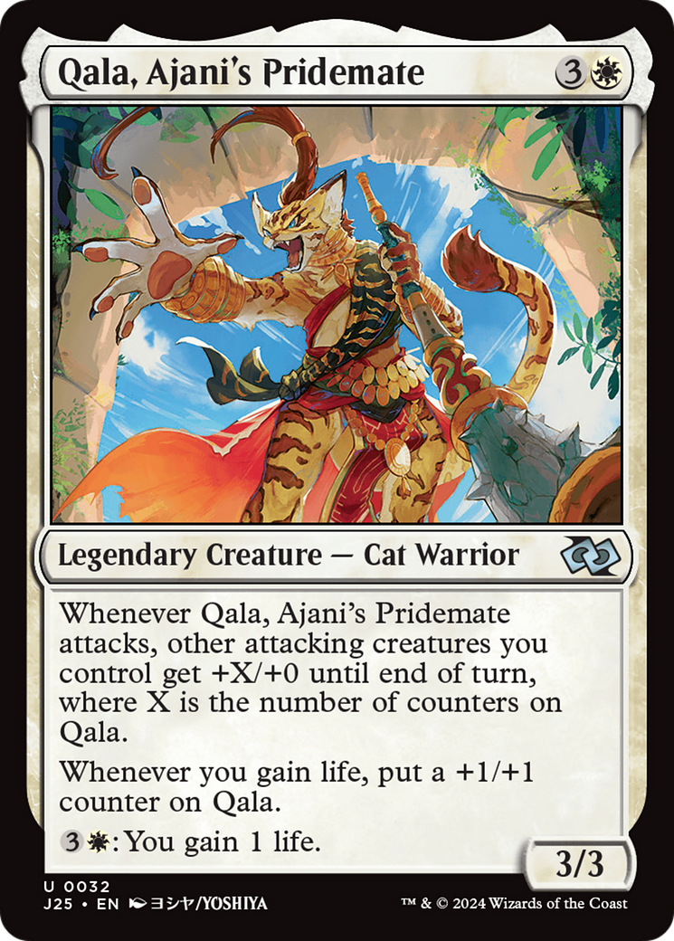 Qala, Ajani's Pridemate (Anime) [Foundations Jumpstart] | Enigma On Main