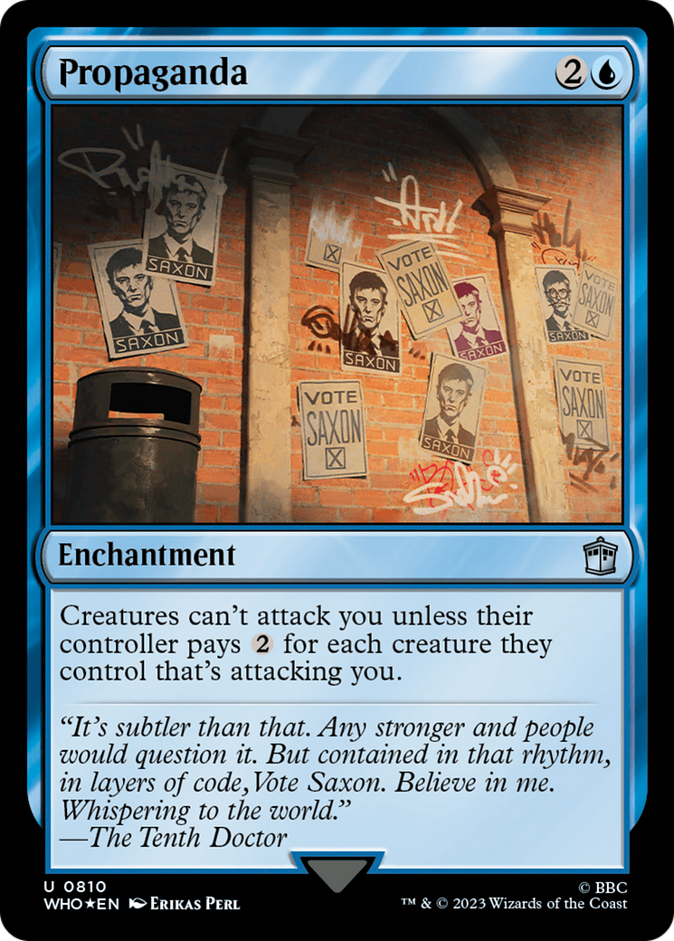 Propaganda (Surge Foil) [Doctor Who] | Enigma On Main