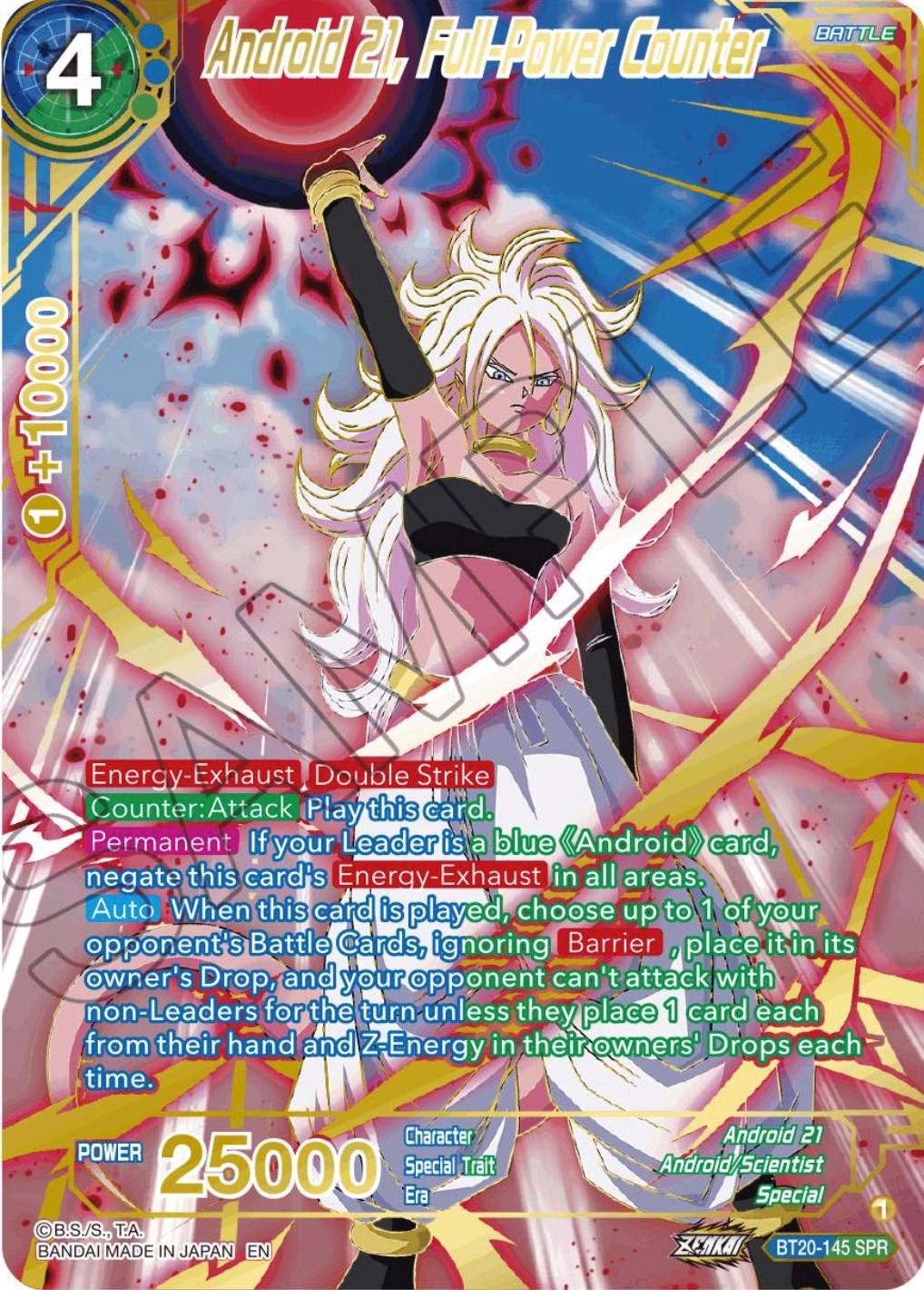 Android 21, Full-Power Counter (SPR) (BT20-145) [Power Absorbed] | Enigma On Main