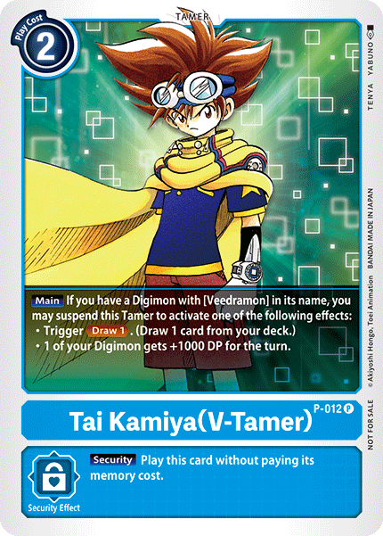 Tai Kamiya (V-Tamer) [P-012] [Promotional Cards] | Enigma On Main