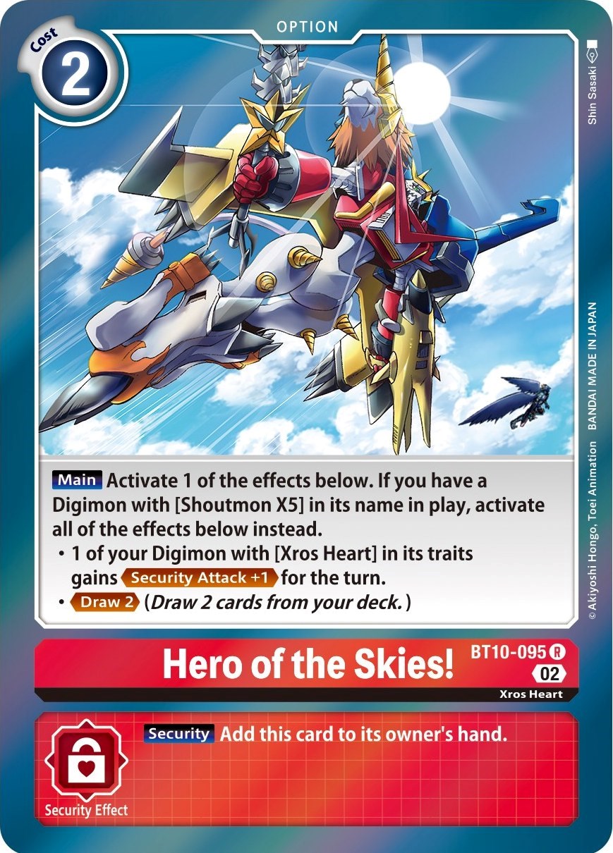 Hero of the Skies! [BT10-095] [Xros Encounter] | Enigma On Main