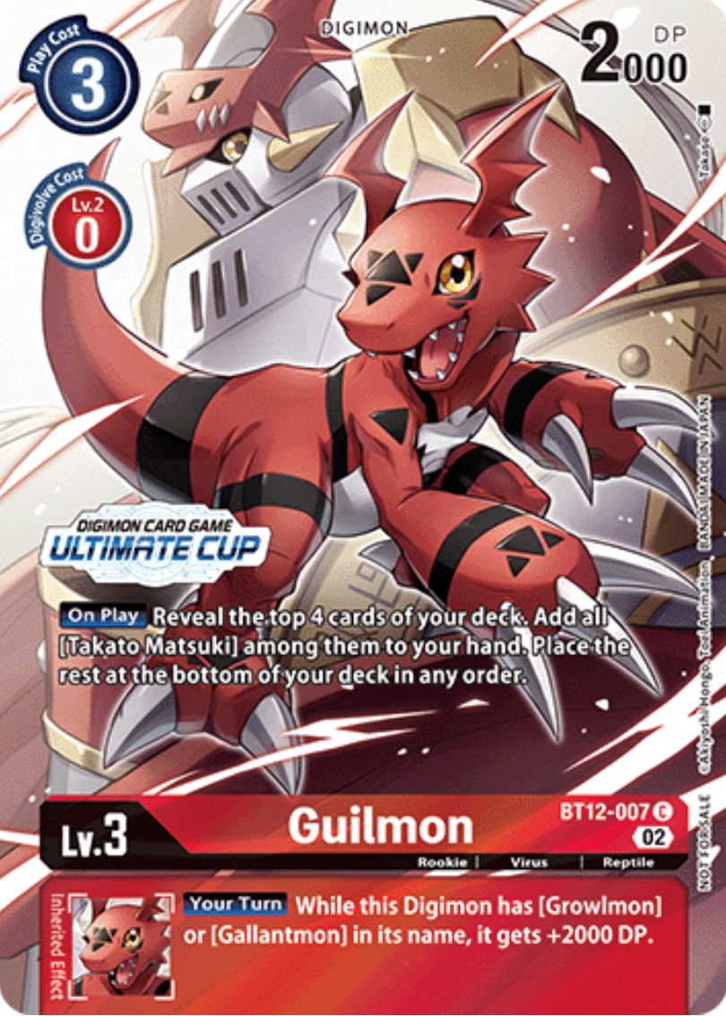 Guilmon [BT12-007] (Ultimate Cup) [Across Time Promos] | Enigma On Main