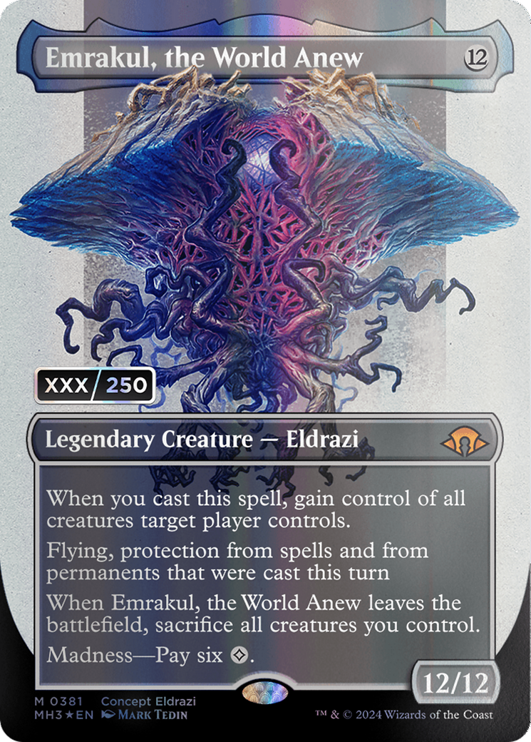 Emrakul, the World Anew (Borderless) (Serial Numbered) [Modern Horizons 3] | Enigma On Main