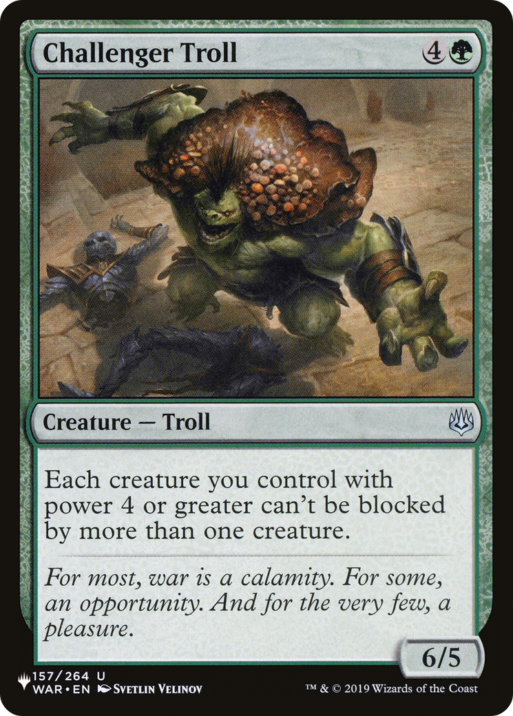 Challenger Troll [The List Reprints] | Enigma On Main