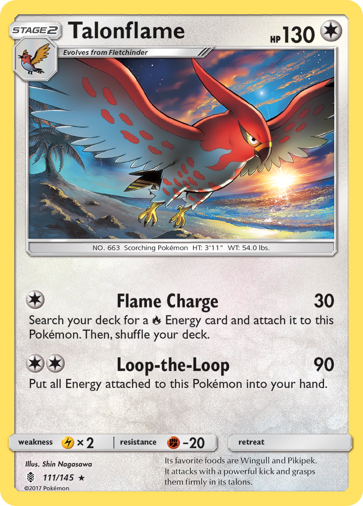 Talonflame (111/145) [Sun & Moon: Guardians Rising] | Enigma On Main