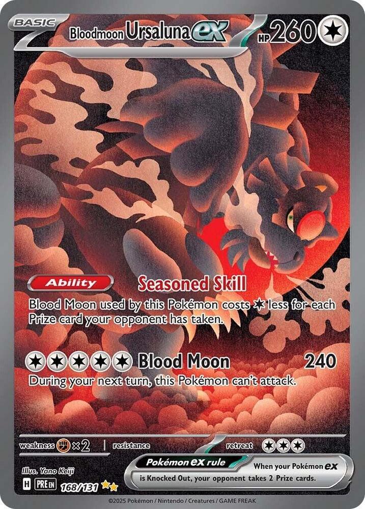 Bloodmoon Ursaluna ex (168/131) [Scarlet & Violet: Prismatic Evolutions] | Enigma On Main