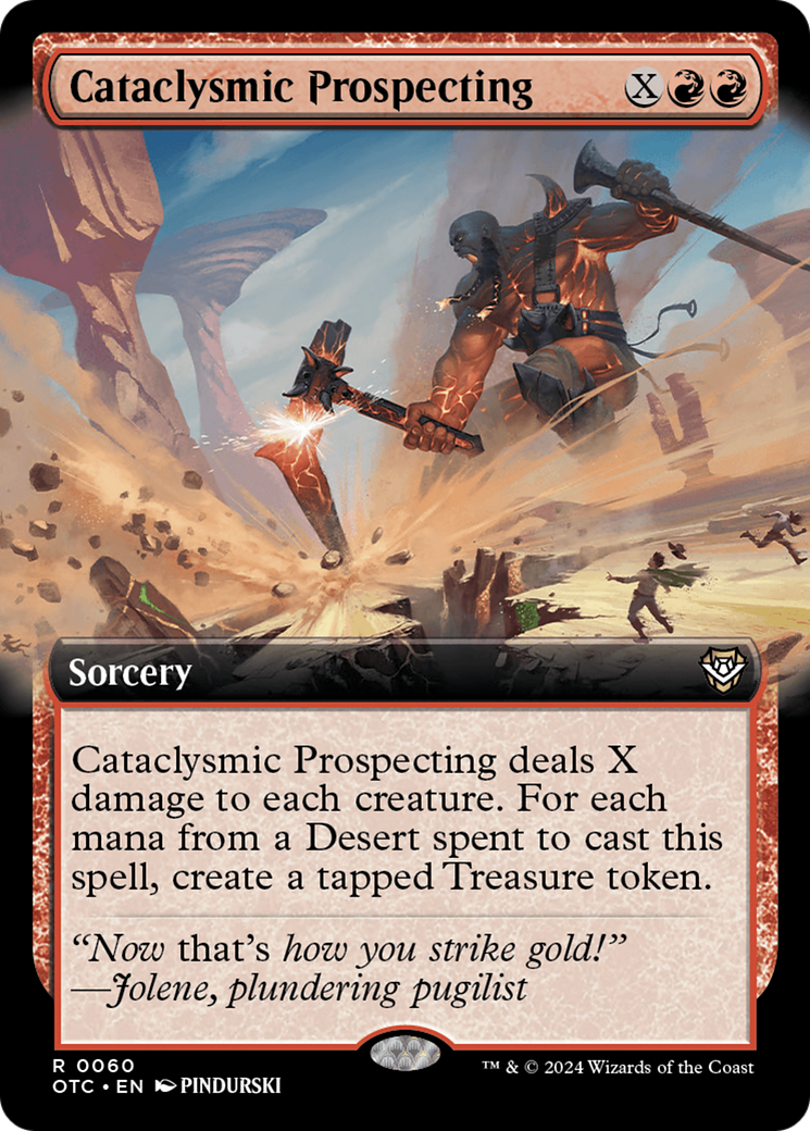 Cataclysmic Prospecting (Extended Art) [Outlaws of Thunder Junction Commander] | Enigma On Main