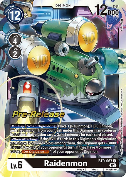 Raidenmon [BT9-067] [X Record Pre-Release Promos] | Enigma On Main