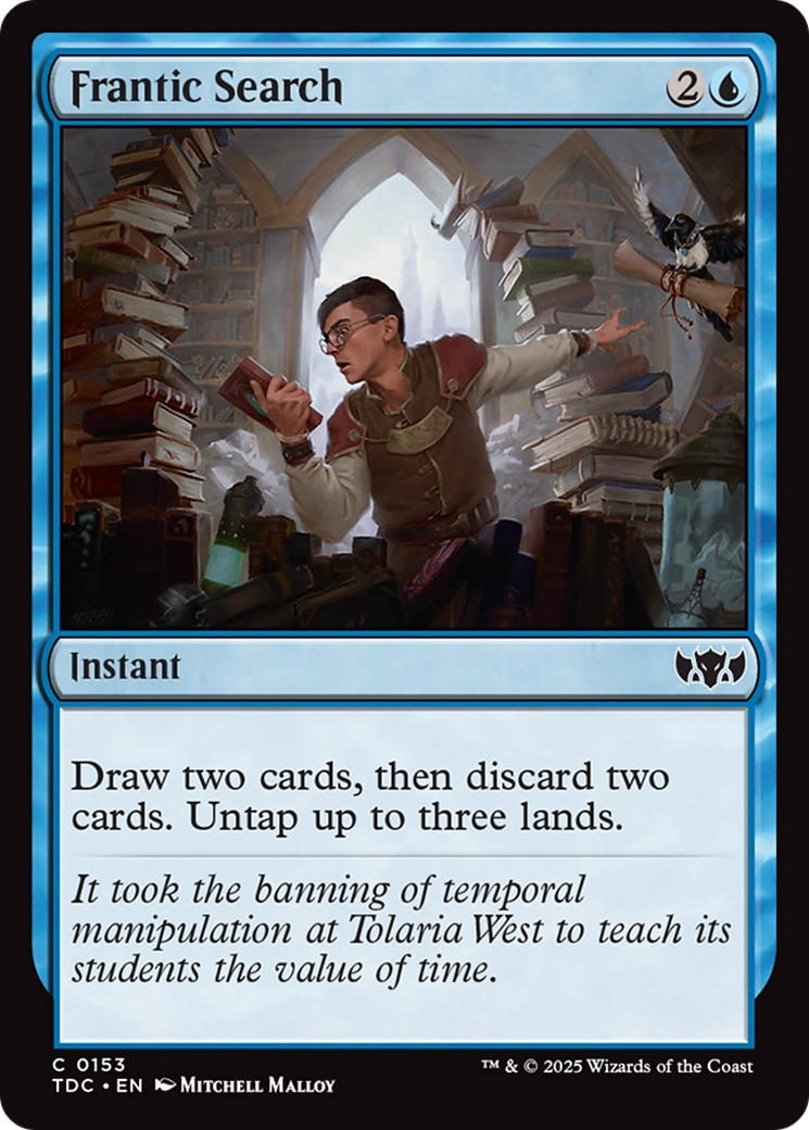 Frantic Search [Tarkir: Dragonstorm Commander] | Enigma On Main