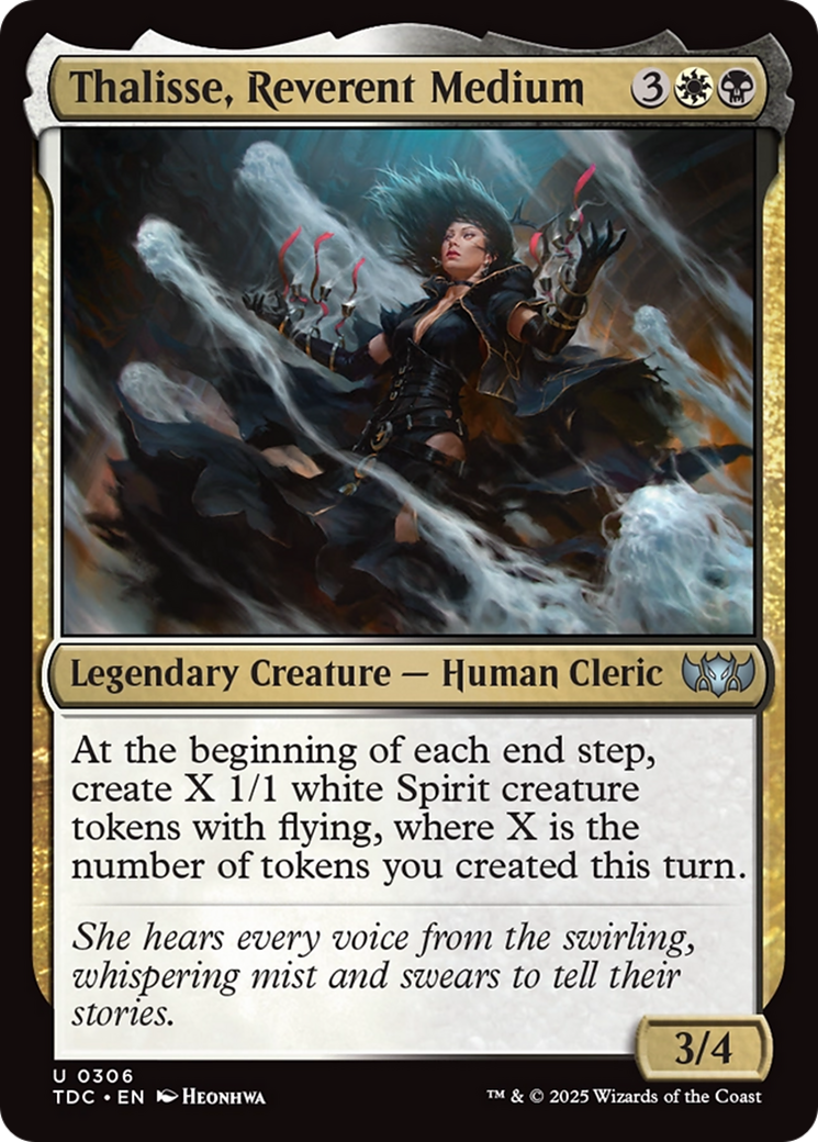 Thalisse, Reverent Medium [Tarkir: Dragonstorm Commander] | Enigma On Main