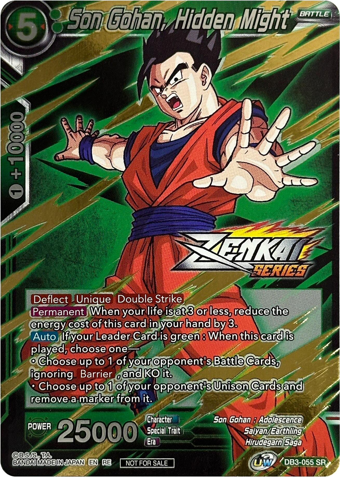 Son Gohan, Hidden Might (Event Pack 10) (DB3-055) [Tournament Promotion Cards] | Enigma On Main