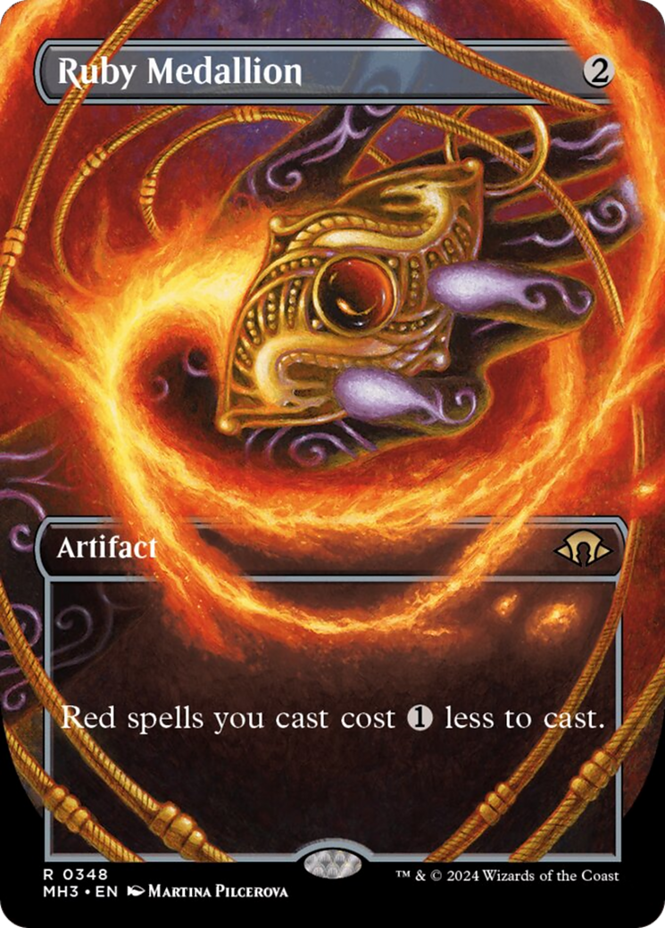 Ruby Medallion (Borderless) [Modern Horizons 3] | Enigma On Main