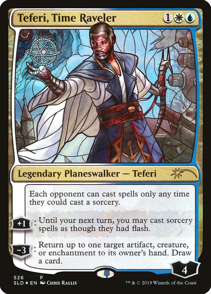 Teferi, Time Raveler (Stained Glass) [Secret Lair Drop Promos] | Enigma On Main