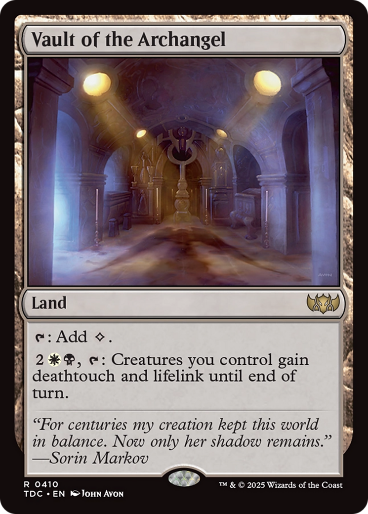 Vault of the Archangel [Tarkir: Dragonstorm Commander] | Enigma On Main