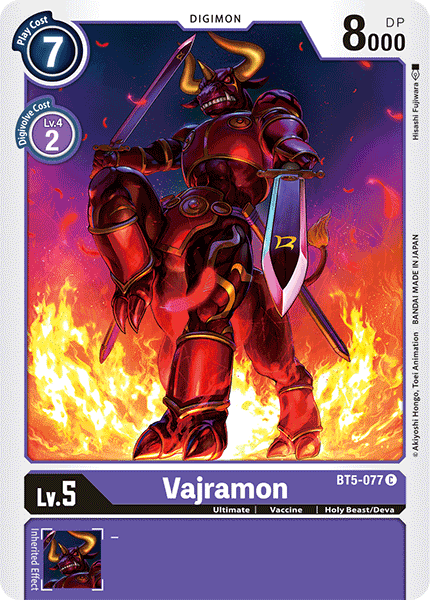 Vajramon [BT5-077] [Battle of Omni] | Enigma On Main