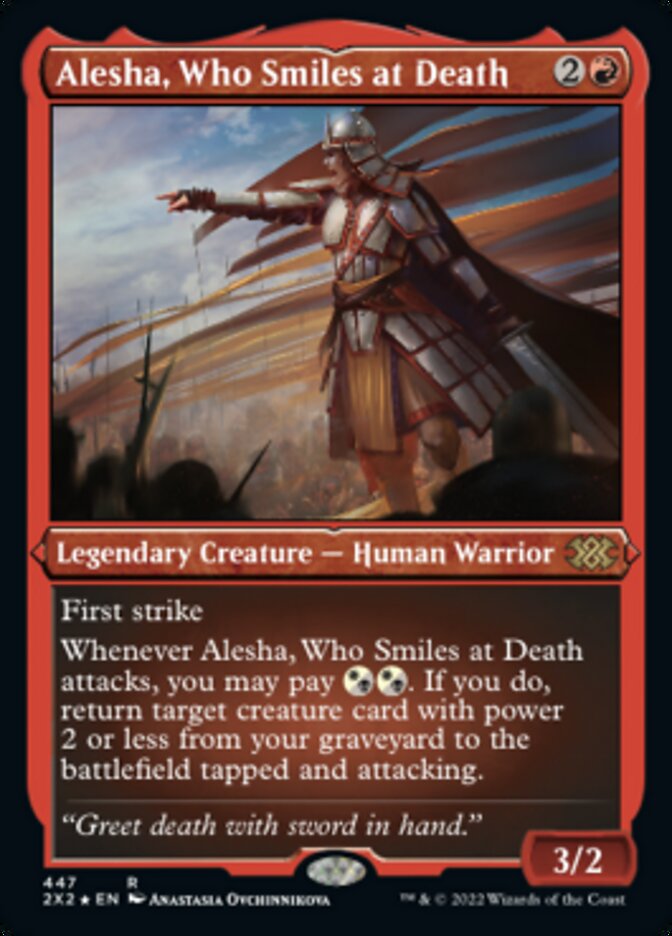 Alesha, Who Smiles at Death (Foil Etched) [Double Masters 2022] | Enigma On Main