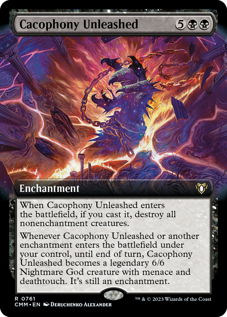 Cacophony Unleashed (Extended Art) [Commander Masters] | Enigma On Main