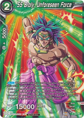 SS Broly, Unforeseen Force (Top 16 Winner) (P-125) [Tournament Promotion Cards] | Enigma On Main