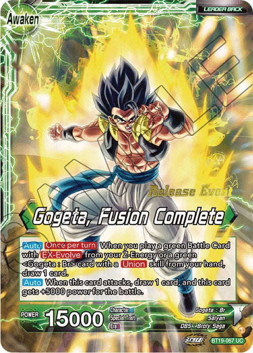 Veku // Gogeta, Fusion Complete (Fighter's Ambition Holiday Pack) (BT19-067) [Tournament Promotion Cards] | Enigma On Main