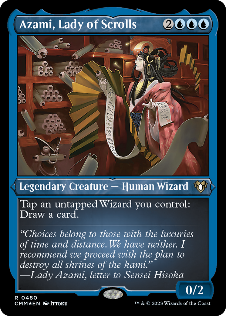 Azami, Lady of Scrolls (Foil Etched) [Commander Masters] | Enigma On Main