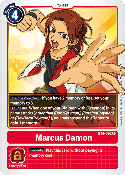 Marcus Damon [BT4-092] [Great Legend] | Enigma On Main