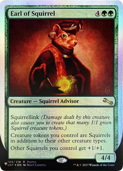 Earl of Squirrel (Unfinity Foil Edition) [The List] | Enigma On Main