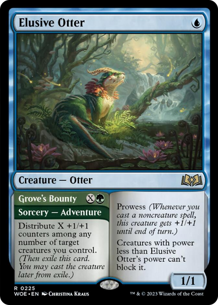 Elusive Otter // Grove's Bounty [Wilds of Eldraine] | Enigma On Main