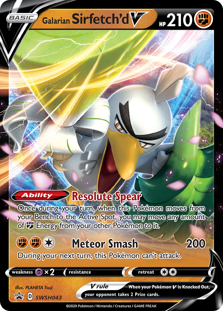 Galarian Sirfetch'd V (SWSH043) [Sword & Shield: Black Star Promos] | Enigma On Main