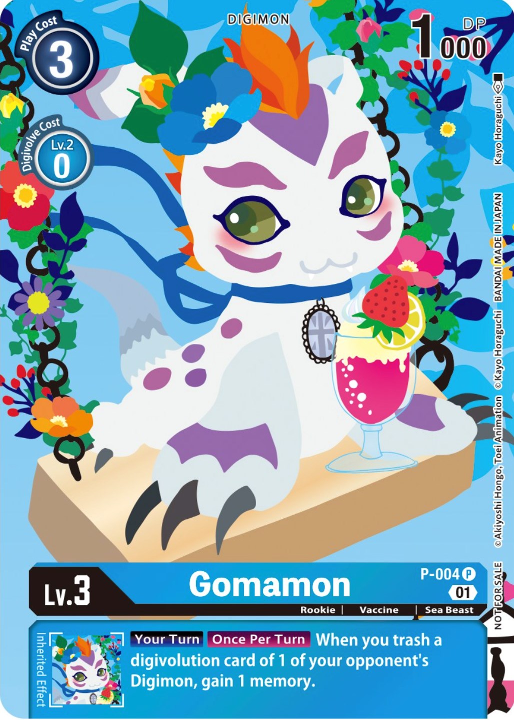 Gomamon [P-004] (Tamer's Card Set 2 Floral Fun) [Promotional Cards] | Enigma On Main