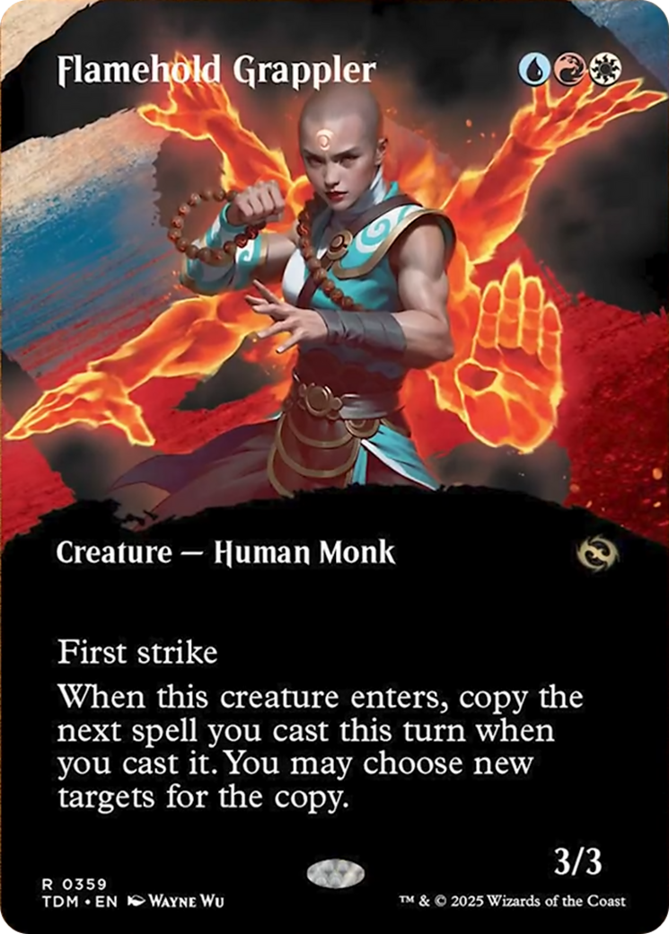 Flamehold Grappler (Borderless) [Tarkir: Dragonstorm] | Enigma On Main
