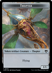 Thopter // Dragon (0020) Double-Sided Token [Commander Masters Tokens] | Enigma On Main