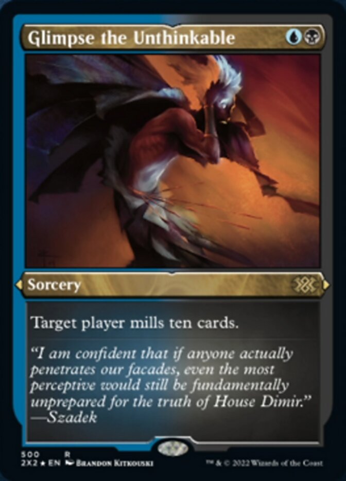 Glimpse the Unthinkable (Foil Etched) [Double Masters 2022] | Enigma On Main