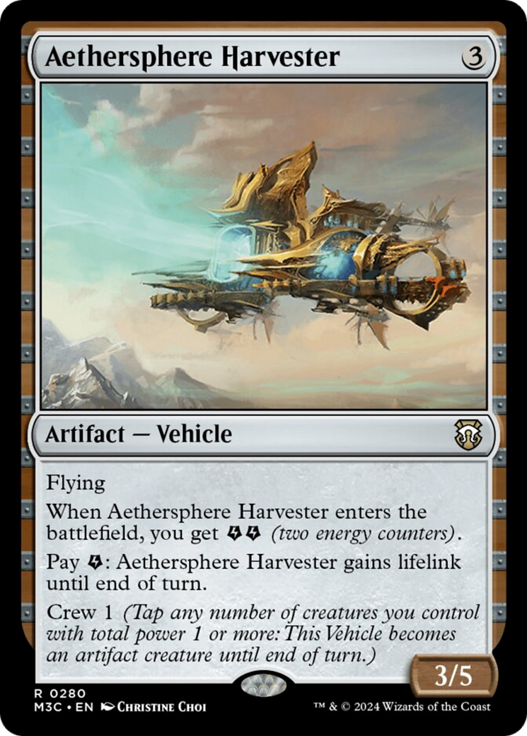Aethersphere Harvester (Ripple Foil) [Modern Horizons 3 Commander] | Enigma On Main
