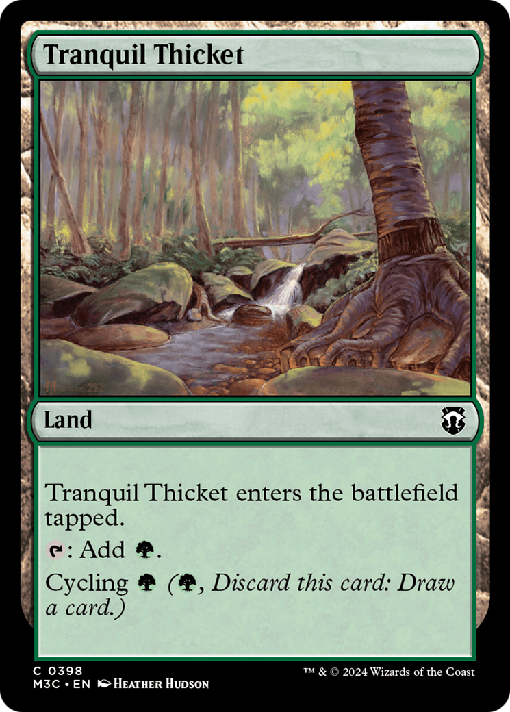 Tranquil Thicket (Ripple Foil) [Modern Horizons 3 Commander] | Enigma On Main