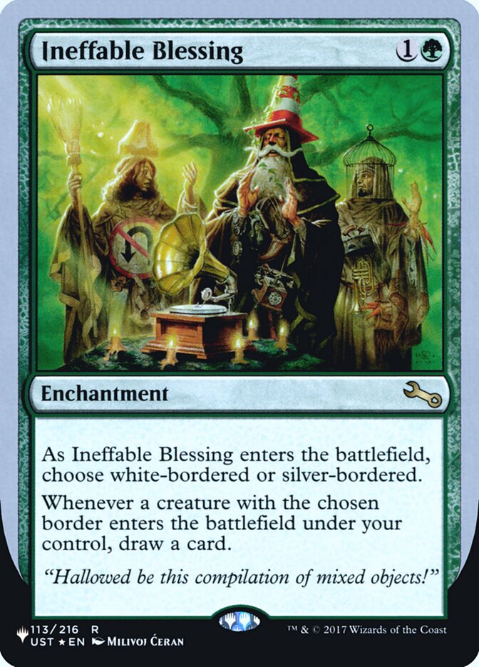 Ineffable Blessing (Bordered) (Unfinity Foil Edition) [The List] | Enigma On Main