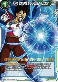 King Vegeta's Surprise Attack (OTAKON 2019) (BT1-079) [Promotion Cards] | Enigma On Main