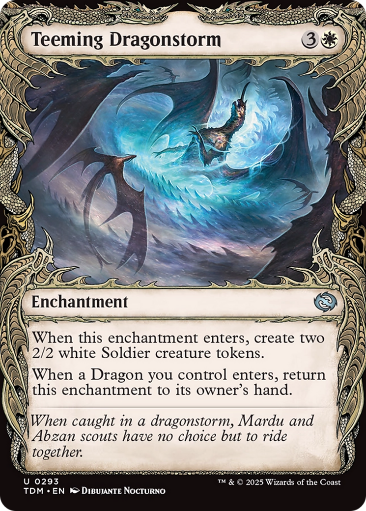 Teeming Dragonstorm (Showcase) [Tarkir: Dragonstorm] | Enigma On Main
