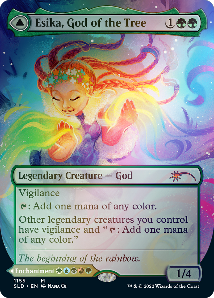 Esika, God of the Tree // The Prismatic Bridge (Borderless) [Secret Lair: From Cute to Brute] | Enigma On Main