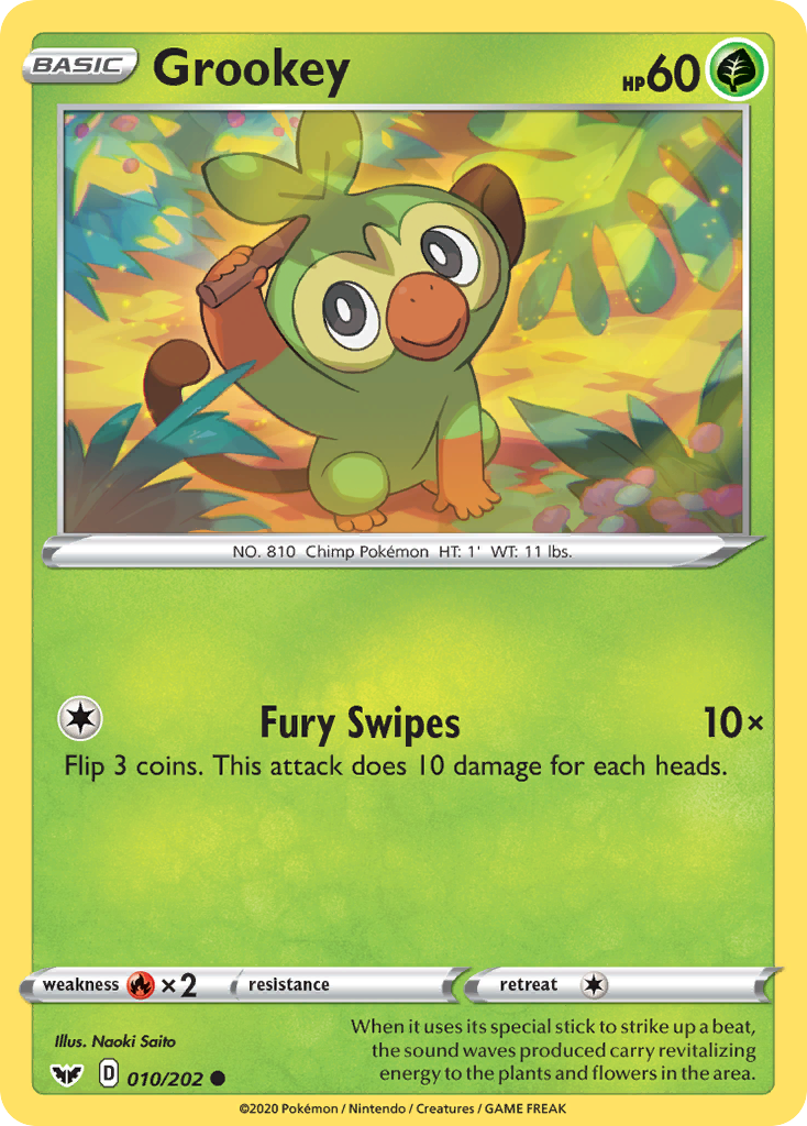 Grookey (010/202) [Sword & Shield: Base Set] | Enigma On Main