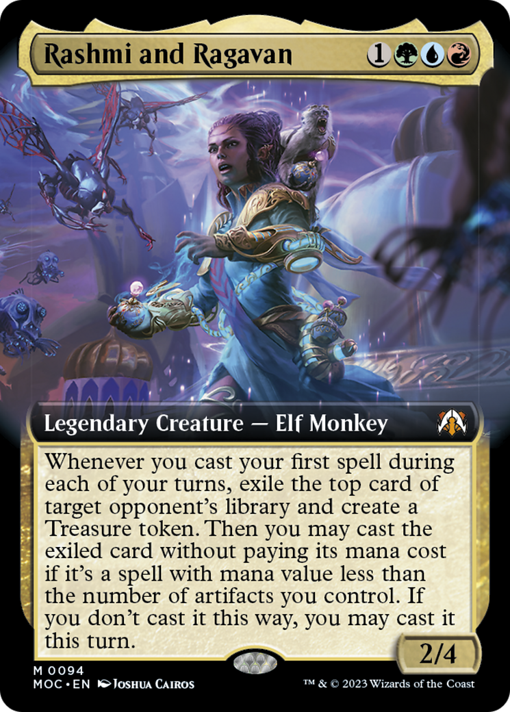 Rashmi and Ragavan (Extended Art) [March of the Machine Commander] | Enigma On Main