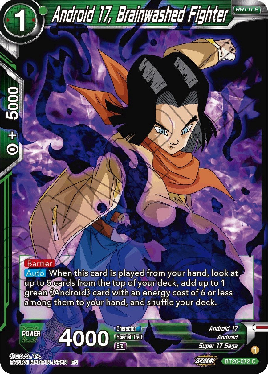 Android 17, Brainwashed Fighter (BT20-072) [Power Absorbed] | Enigma On Main