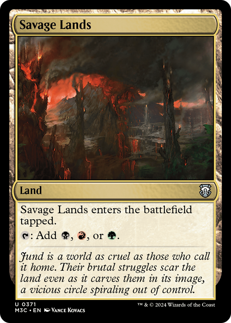 Savage Lands (Ripple Foil) [Modern Horizons 3 Commander] | Enigma On Main